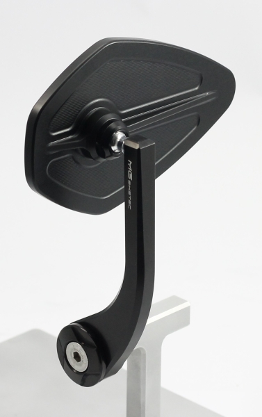 Lenkerenden-Spiegel  Typ 4 - MG BIKETEC - Vespa GTS/GTV/HPE - schwarz-eloxiert